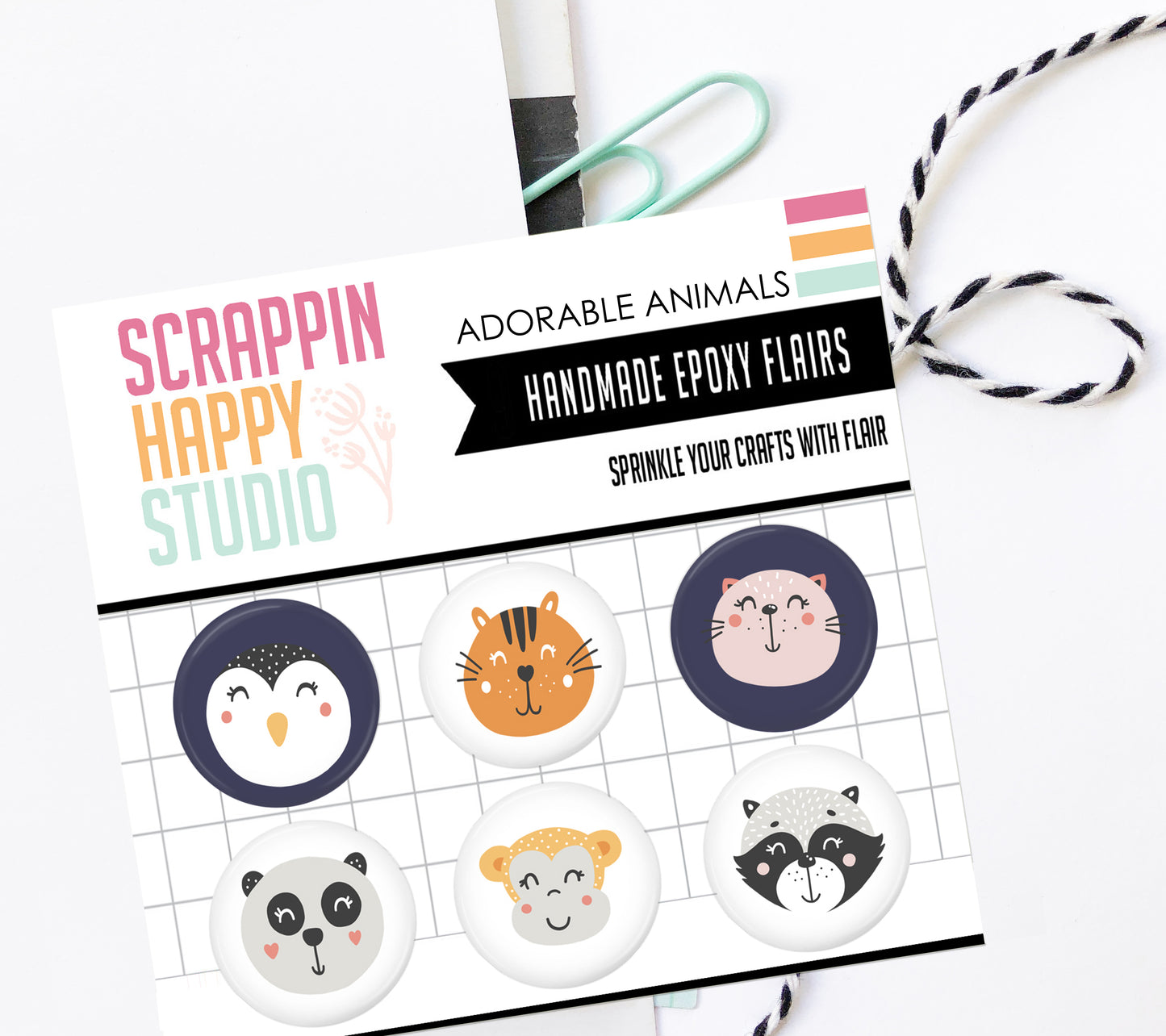 Adorable Animals Epoxy Flair