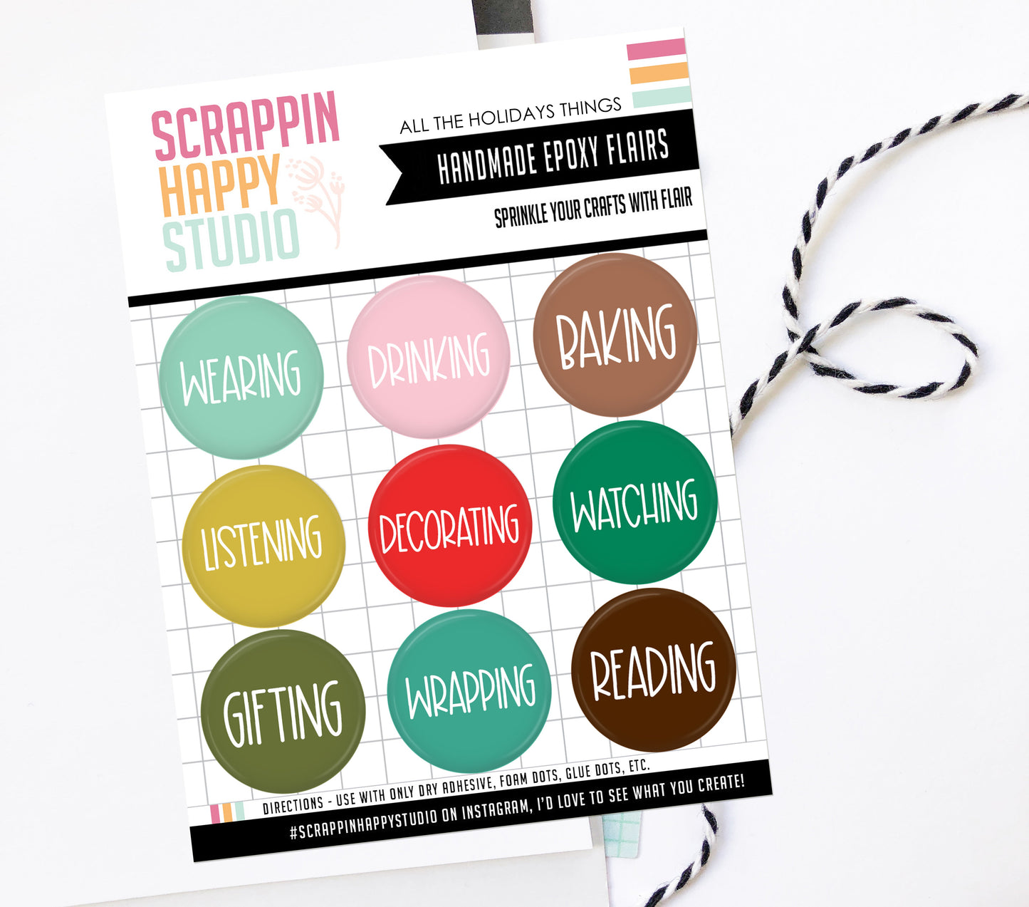 All The Holiday Things Epoxy Flair