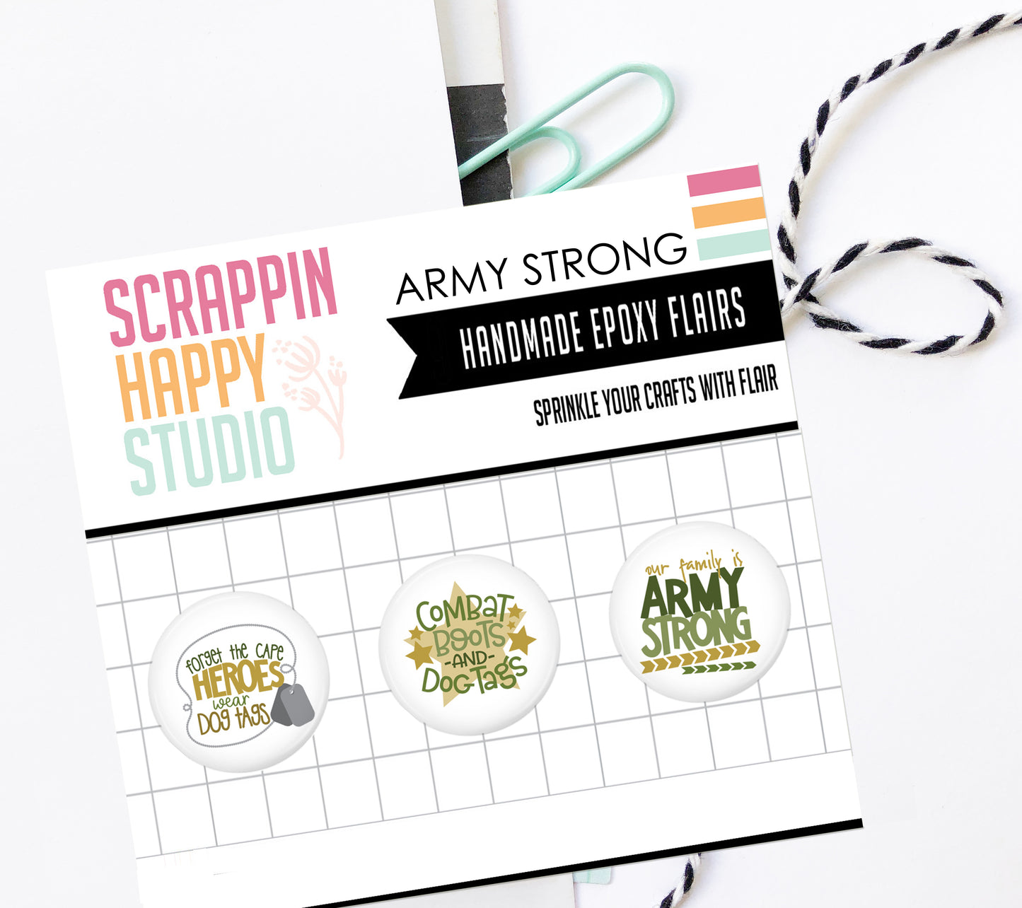 Army Strong Epoxy Flair
