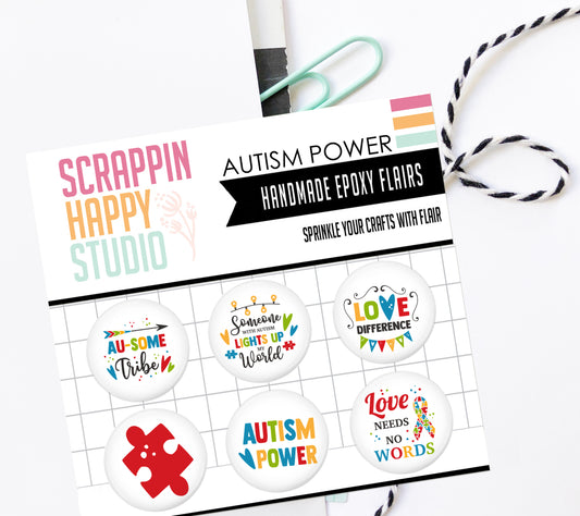 Autism Power Epoxy Flair