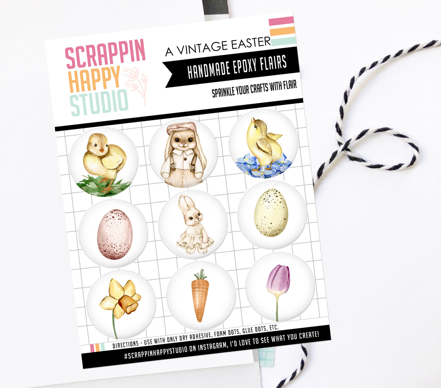 A vintage Easter Epoxy Flair