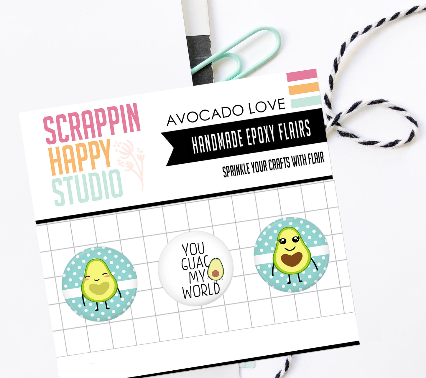 Avocado Love Epoxy Flair