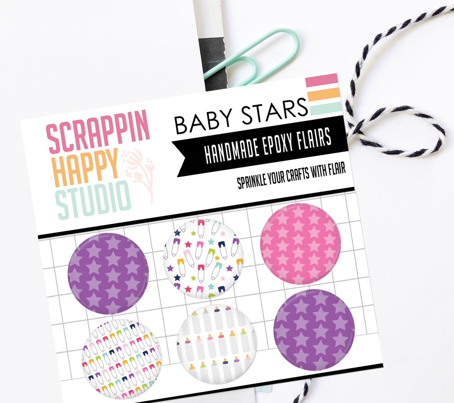 Baby Stars Epoxy Flair