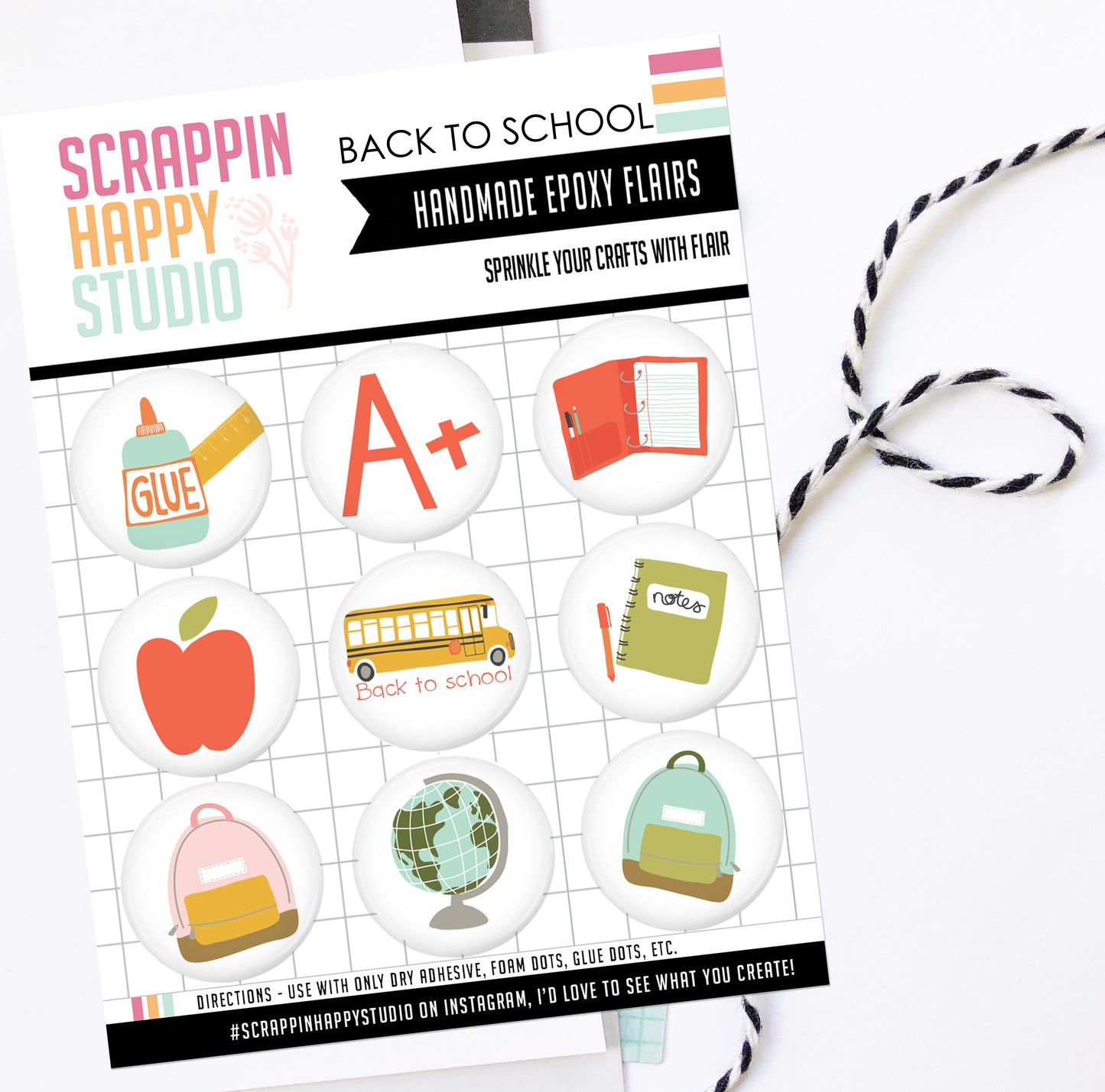 Back To School Epoxy Flair