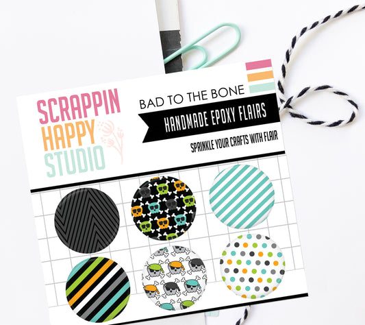 Bad To The Bone Epoxy Flair