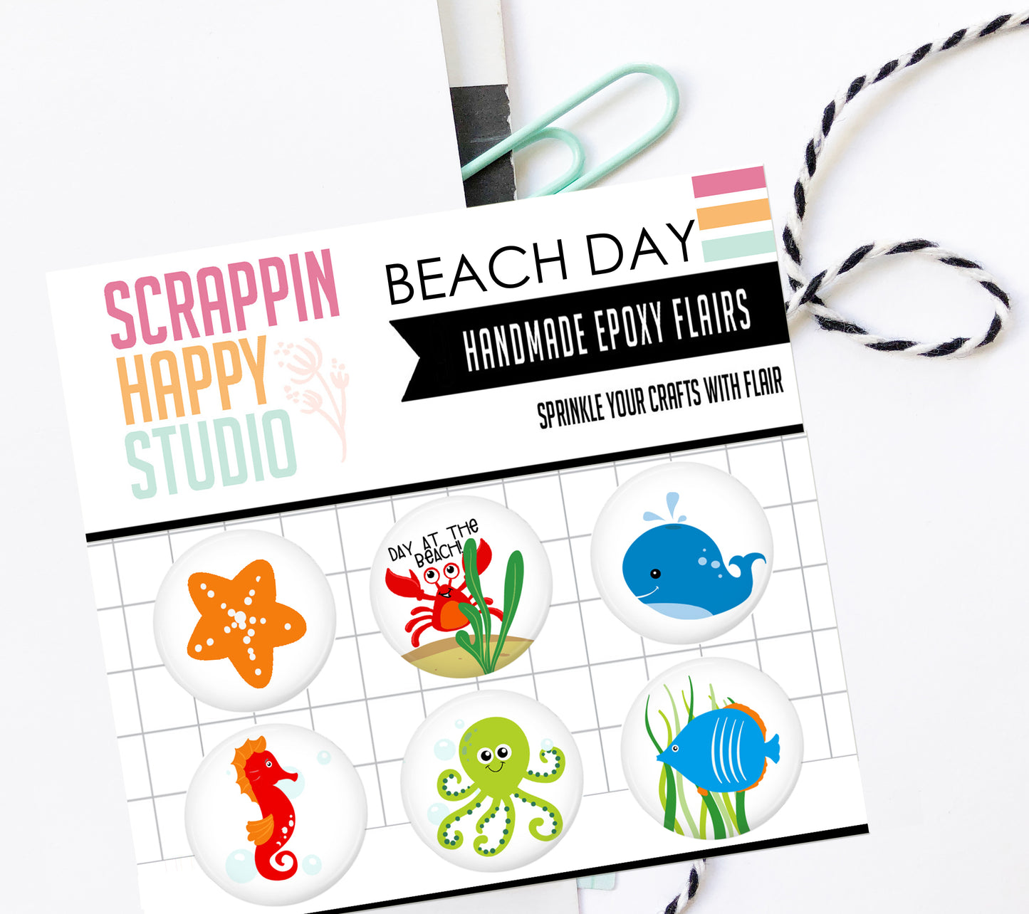 Beach Day Fun Epoxy Flair