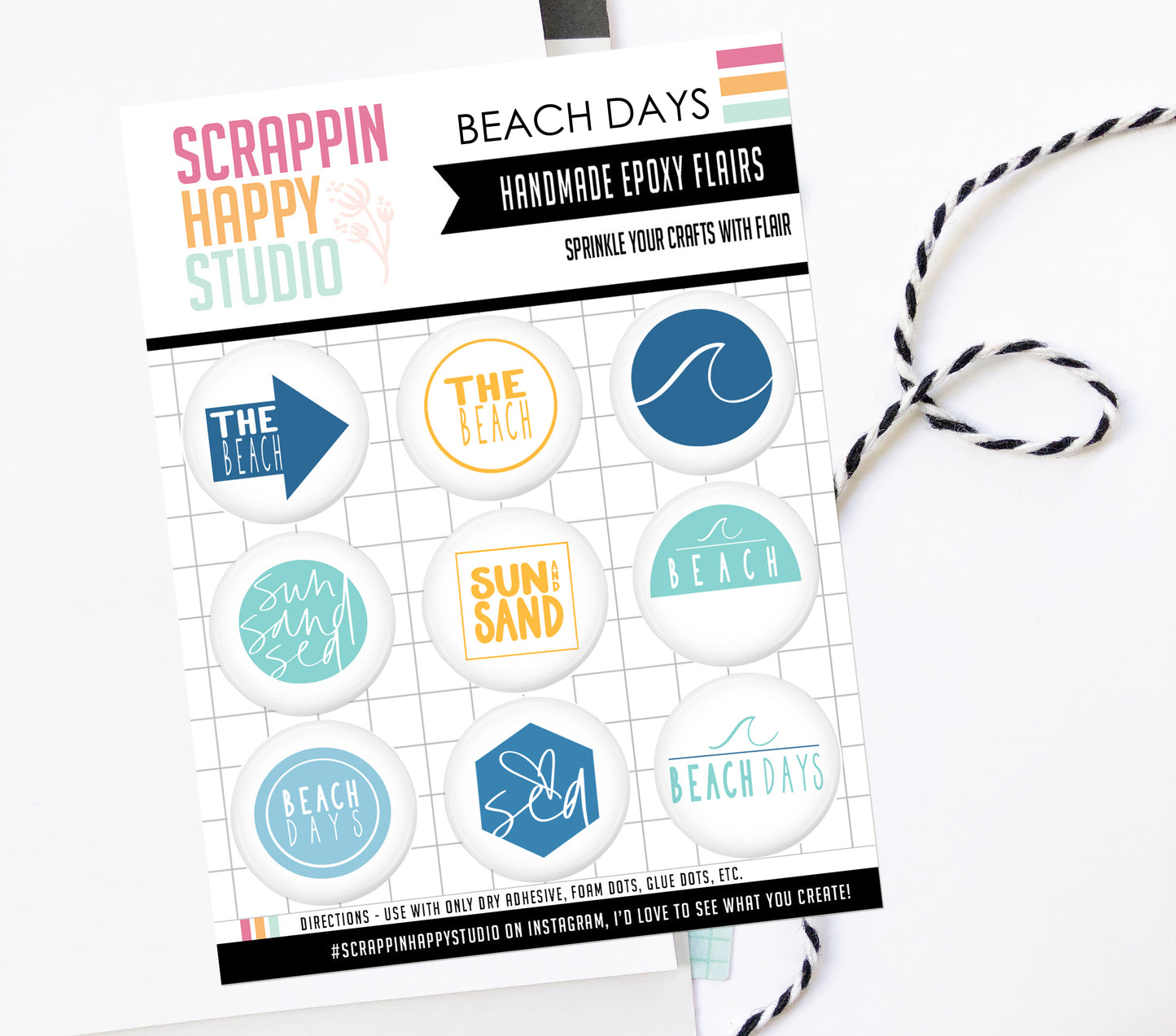 Beach Days Epoxy Flair