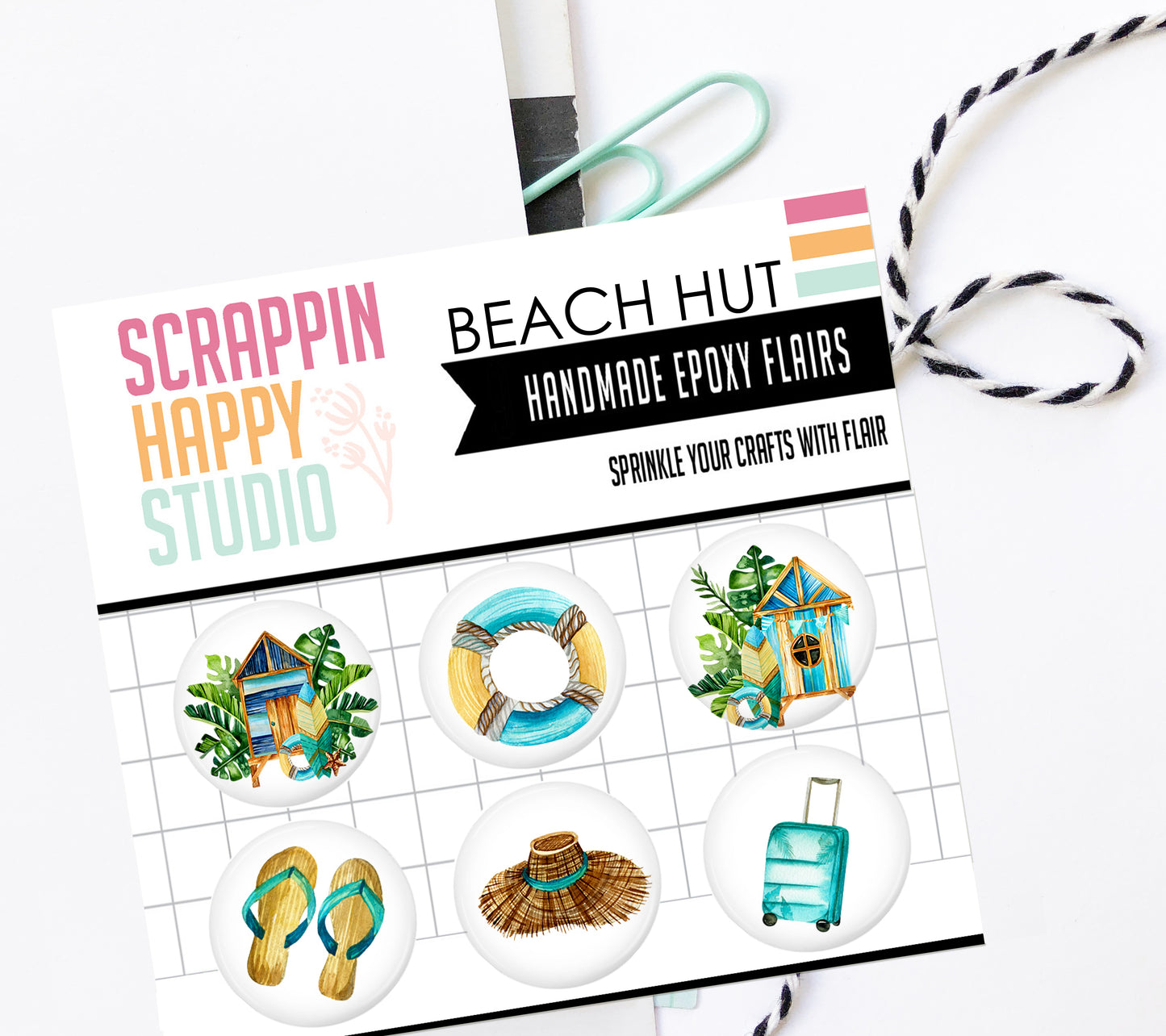 Beach Hut Epoxy Flair