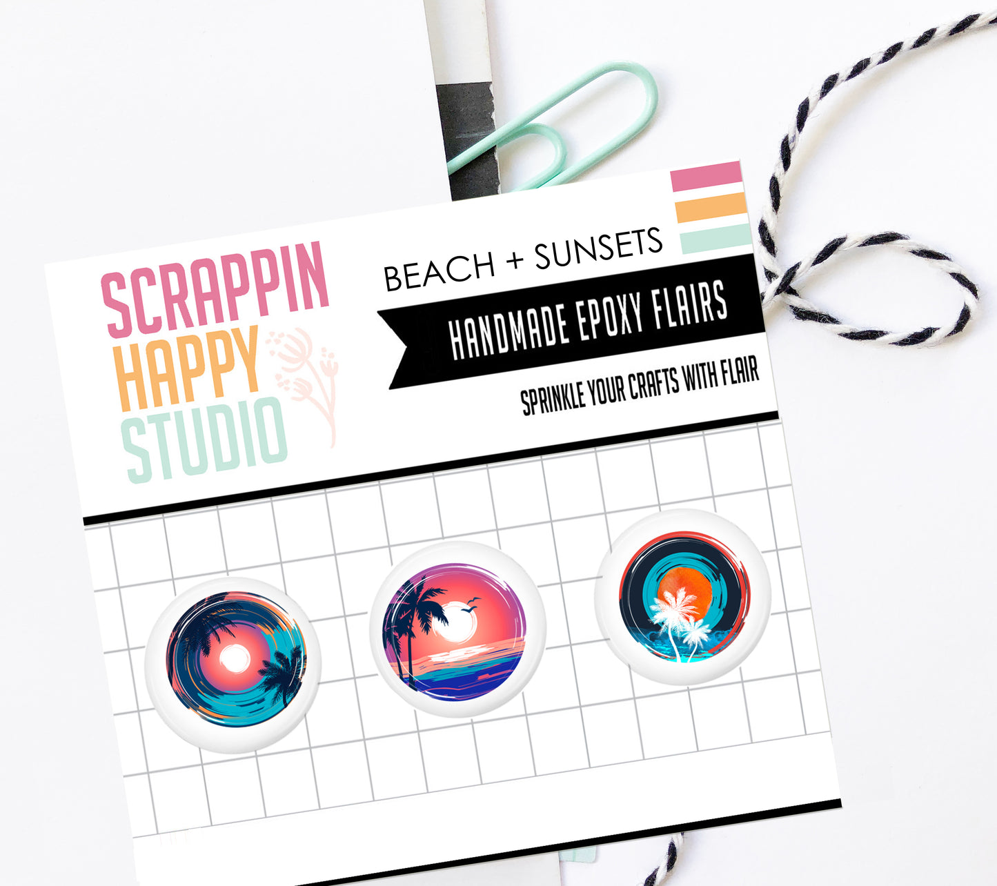 Beach Plus Sunsets Epoxy Flair