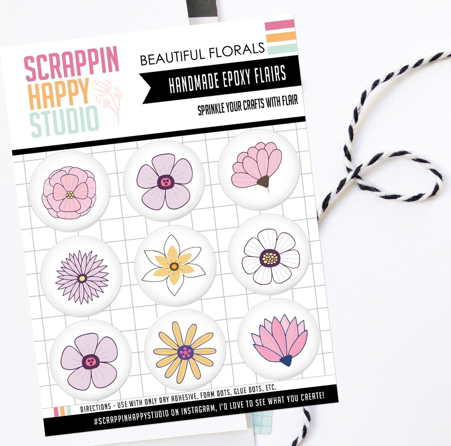 Beautiful Florals Epoxy Flair