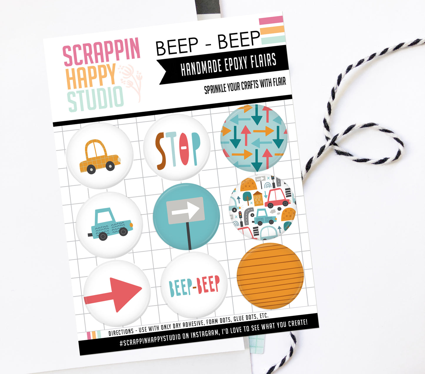 Beep Beep Epoxy Flair
