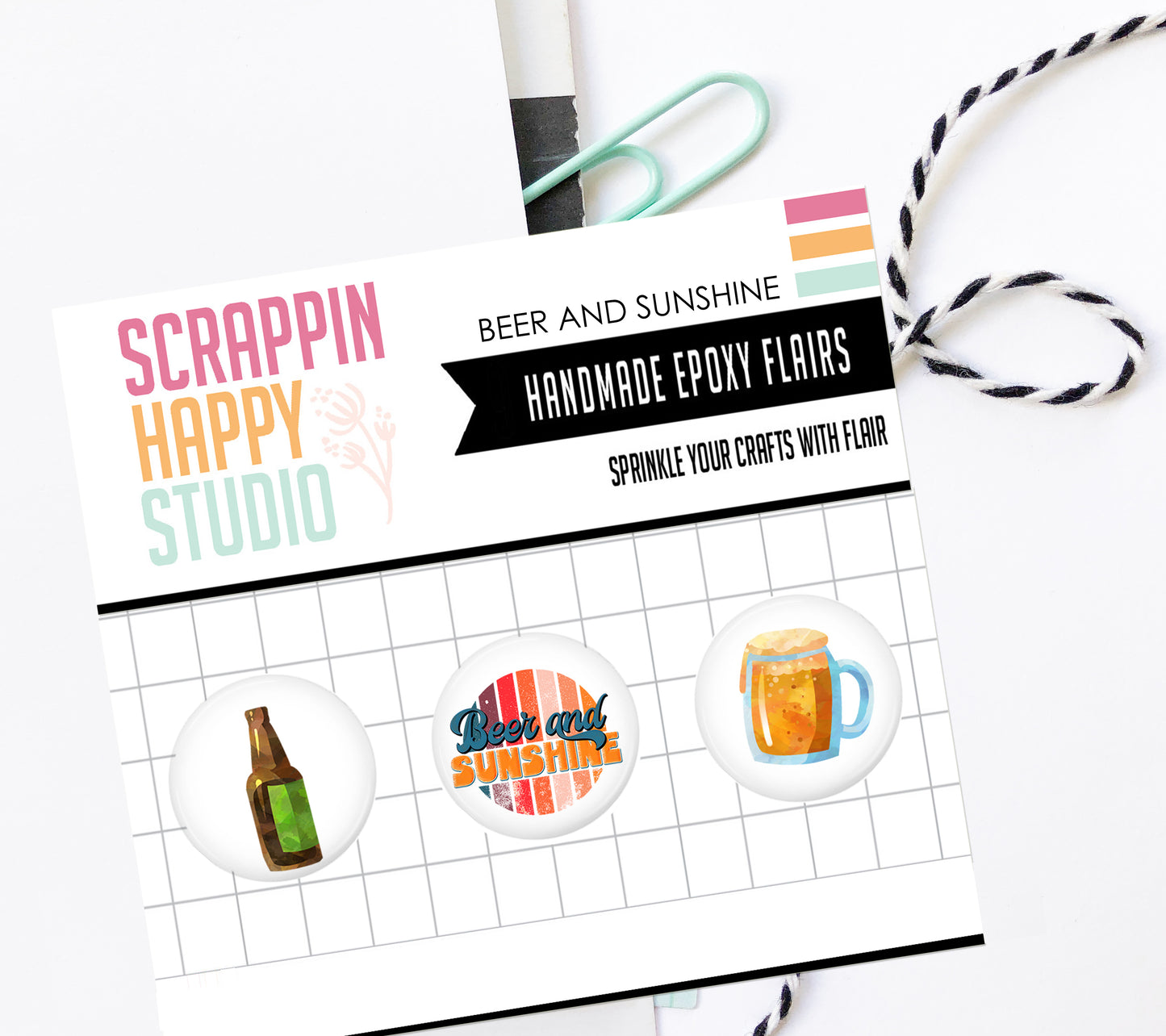 Beer And Sunshine Epoxy Flair