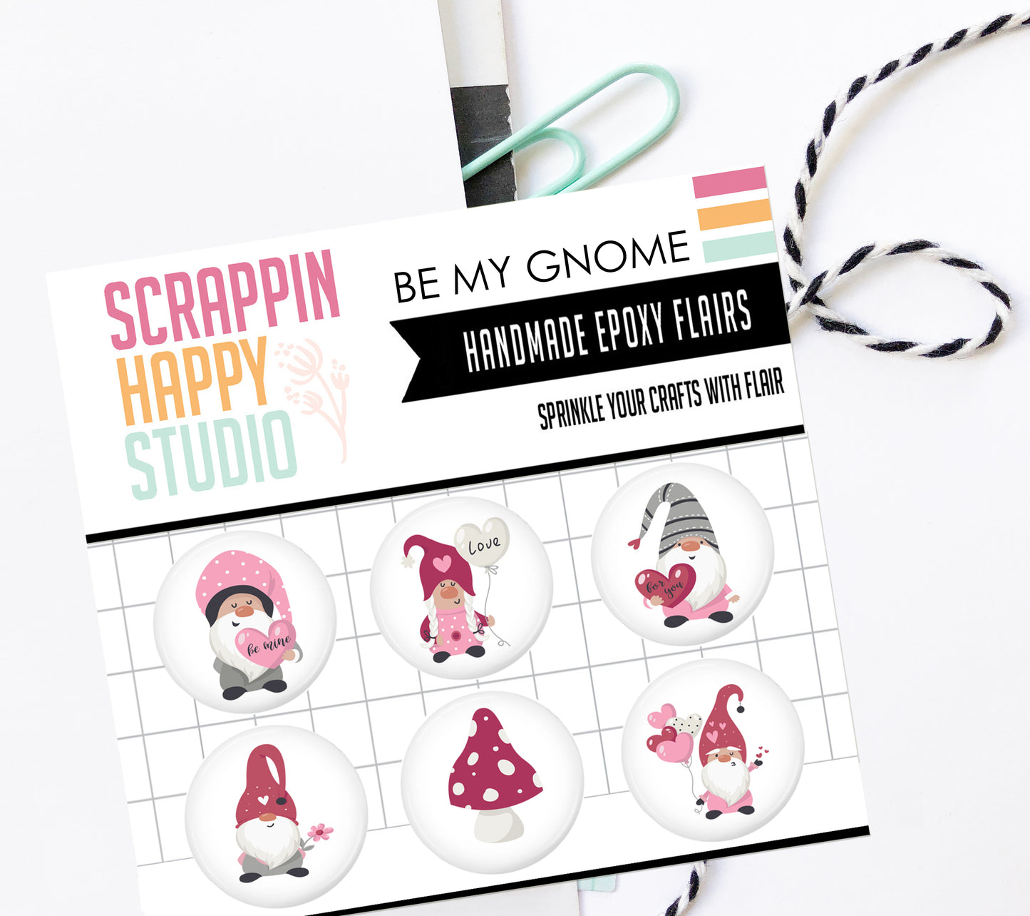 Be My Gnome Epoxy Flair