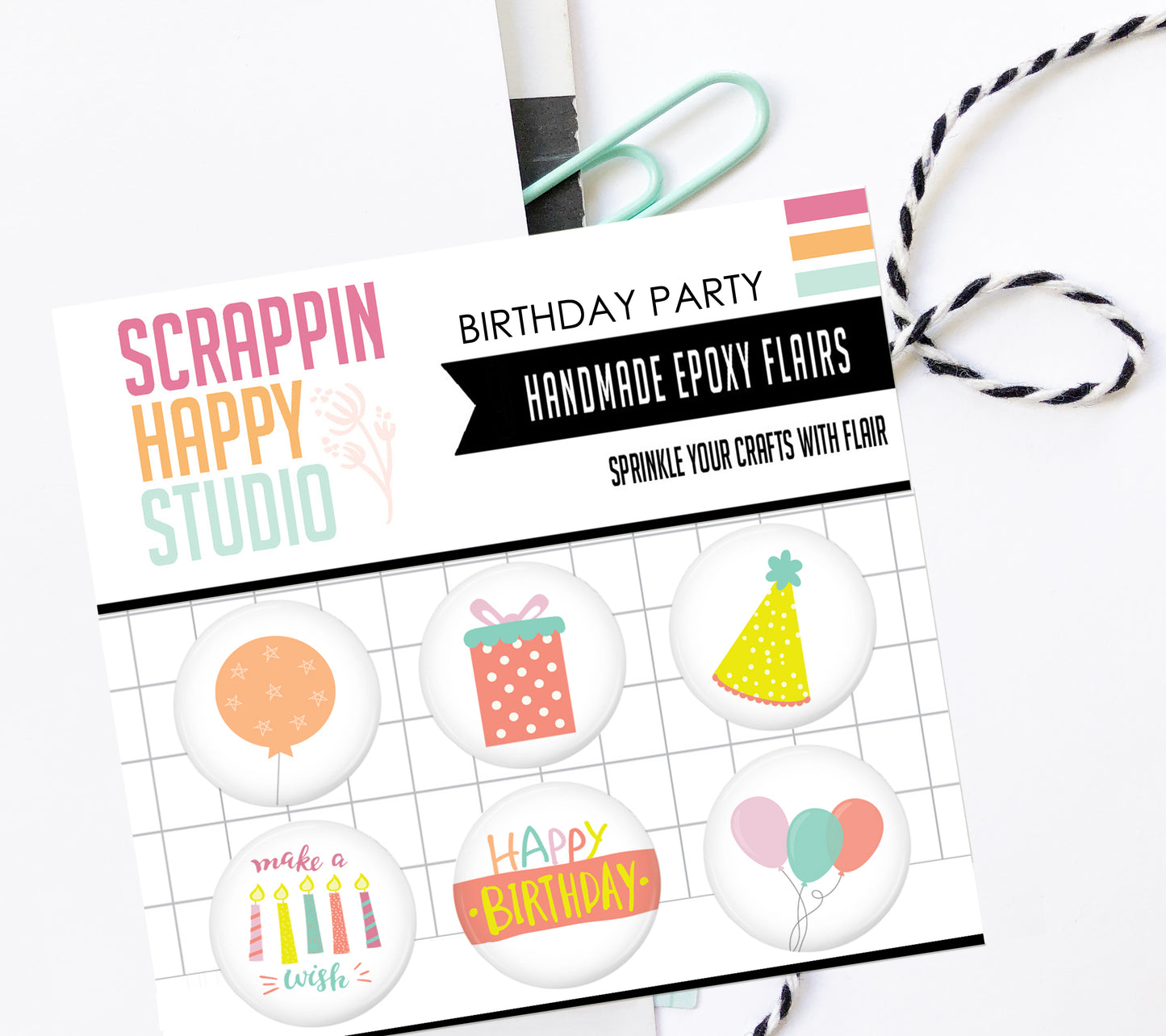 Birthday Party Epoxy Flair