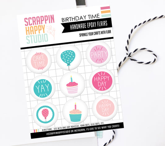 Birthday Time Epoxy Flair
