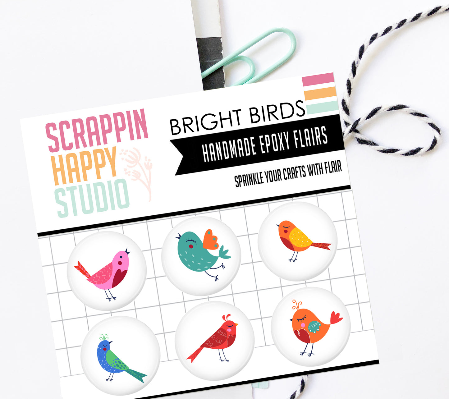 Bright Birds Epoxy Flair