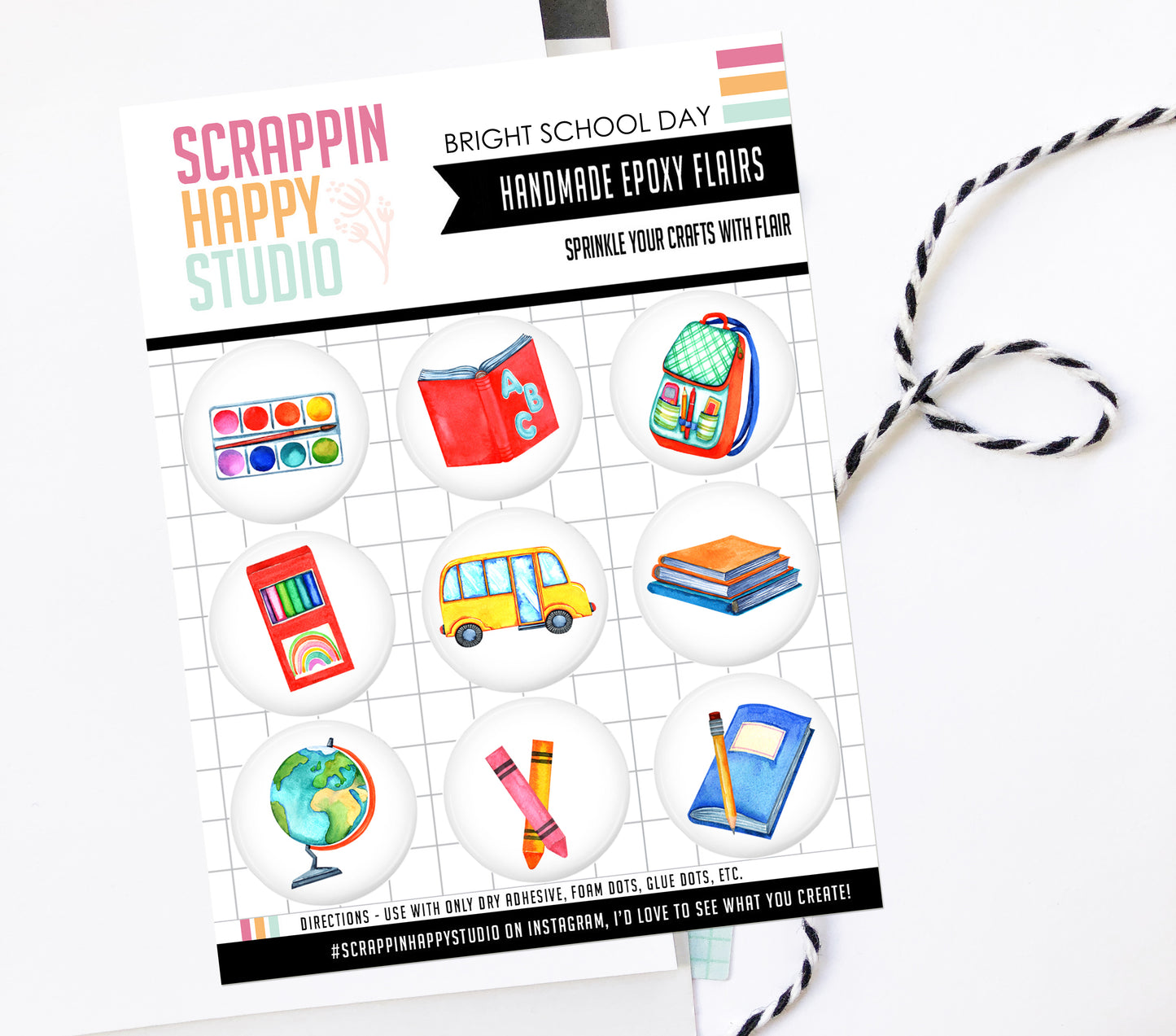 Bright School Epoxy Flair