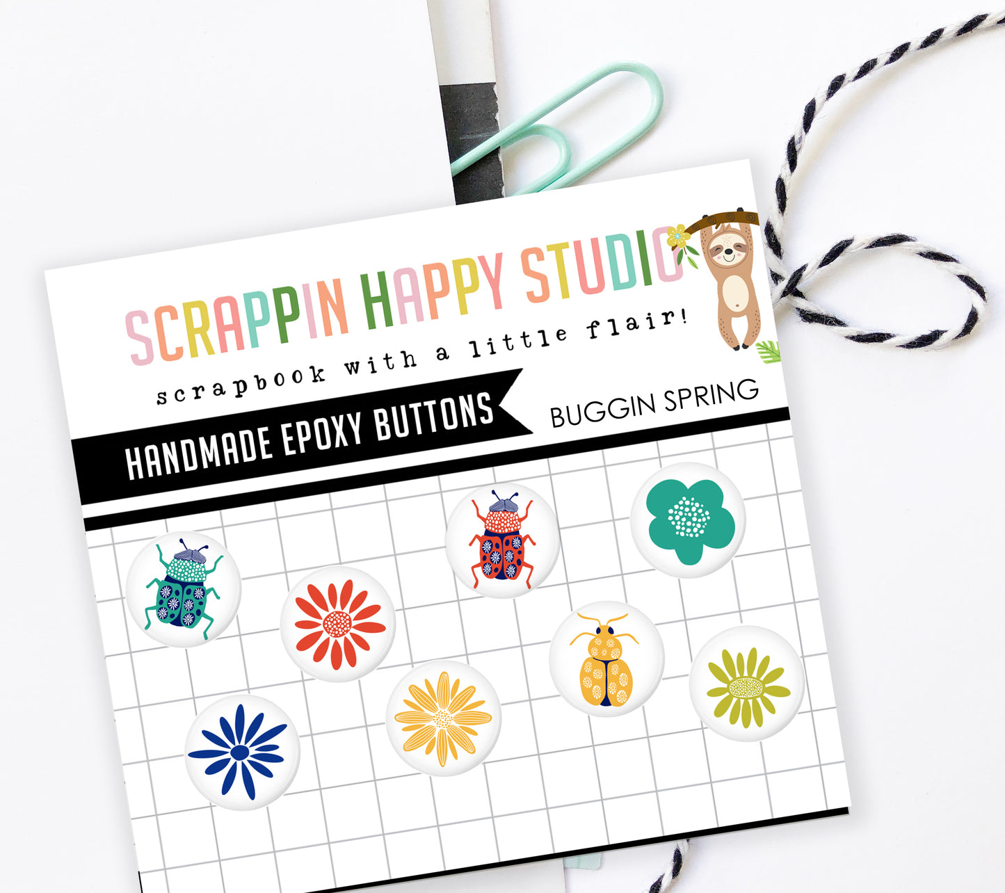 Mini Buggin Spring Epoxy Flair