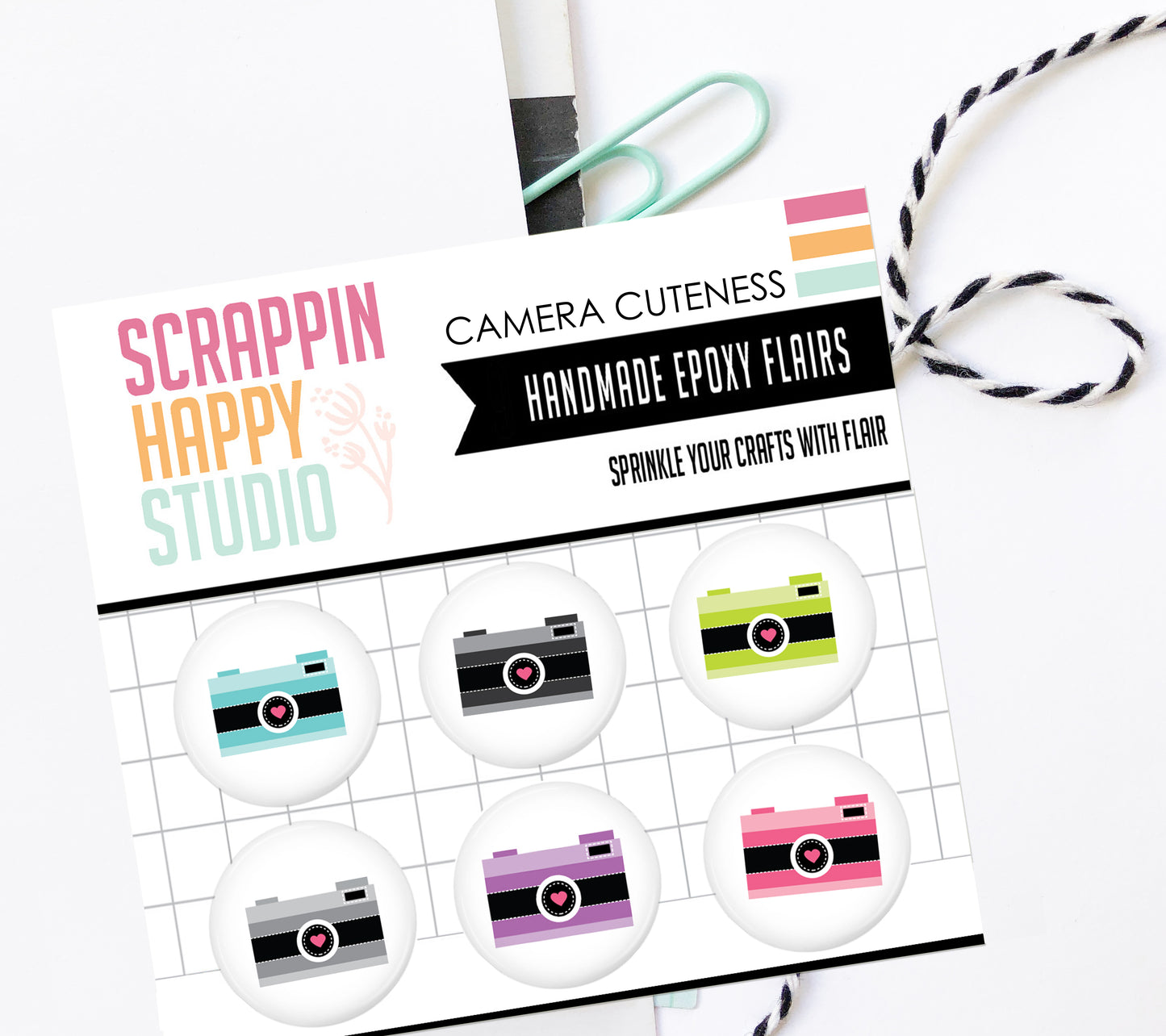 Camera Cuteness Epoxy Flair