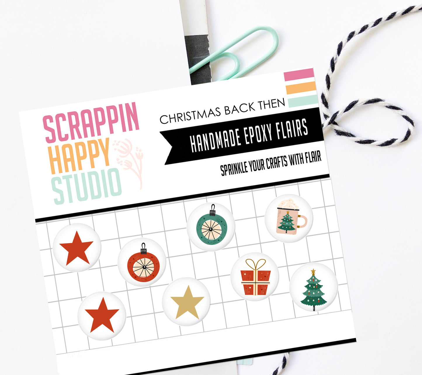 Mini Christmas Back Then Epoxy Flair