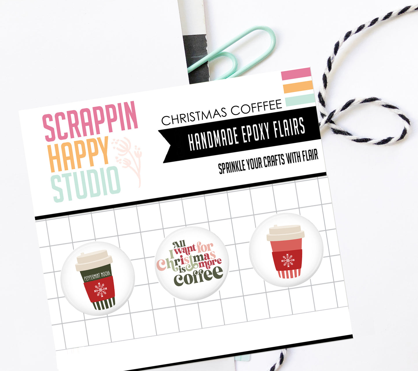 Christmas Coffee Epoxy Flair