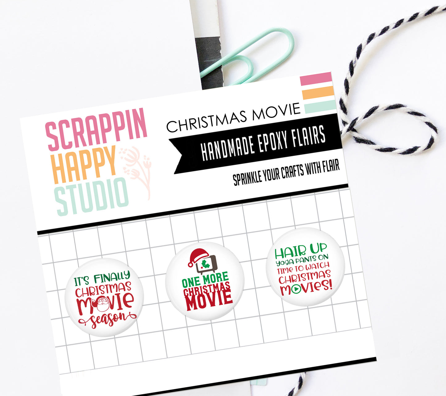 Christmas Movie Epoxy Flair