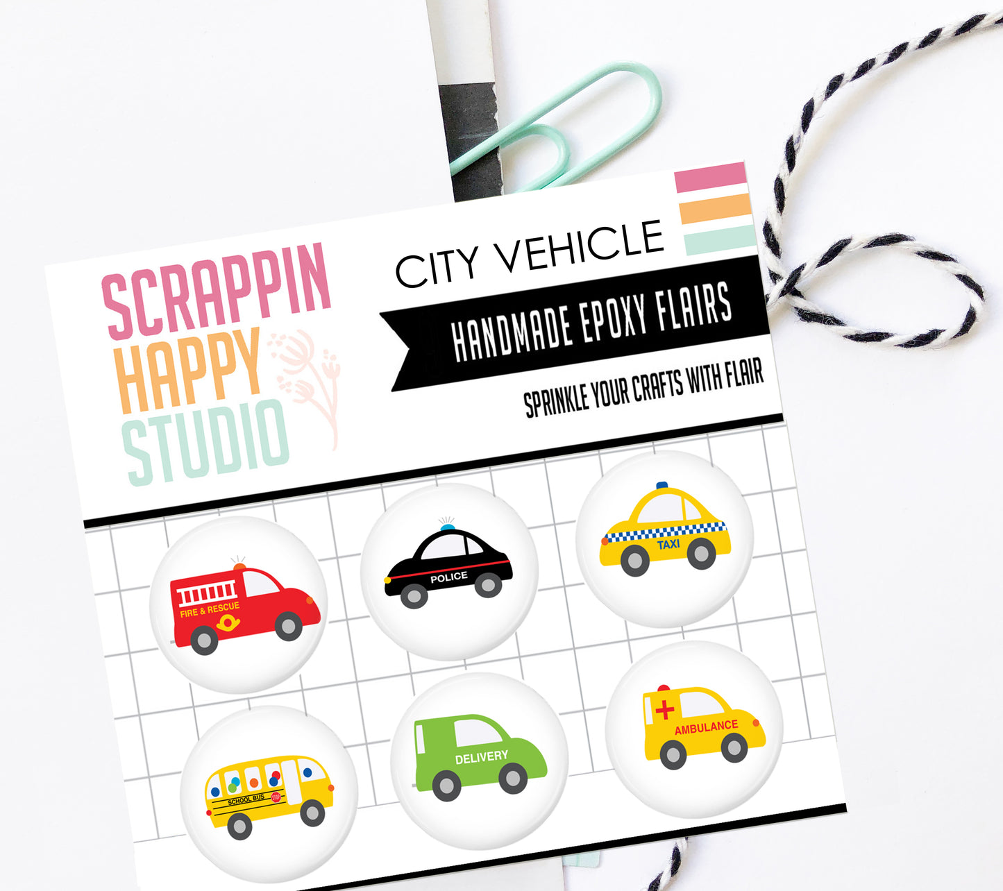 City Vehicle Epoxy Flair