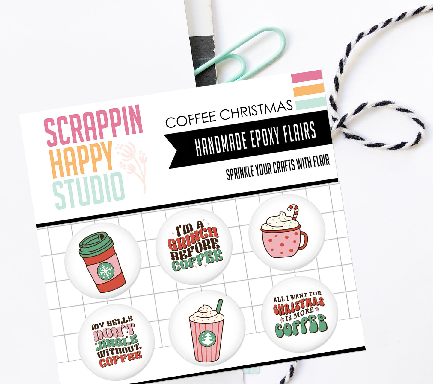 Coffee Christmas Epoxy Flair