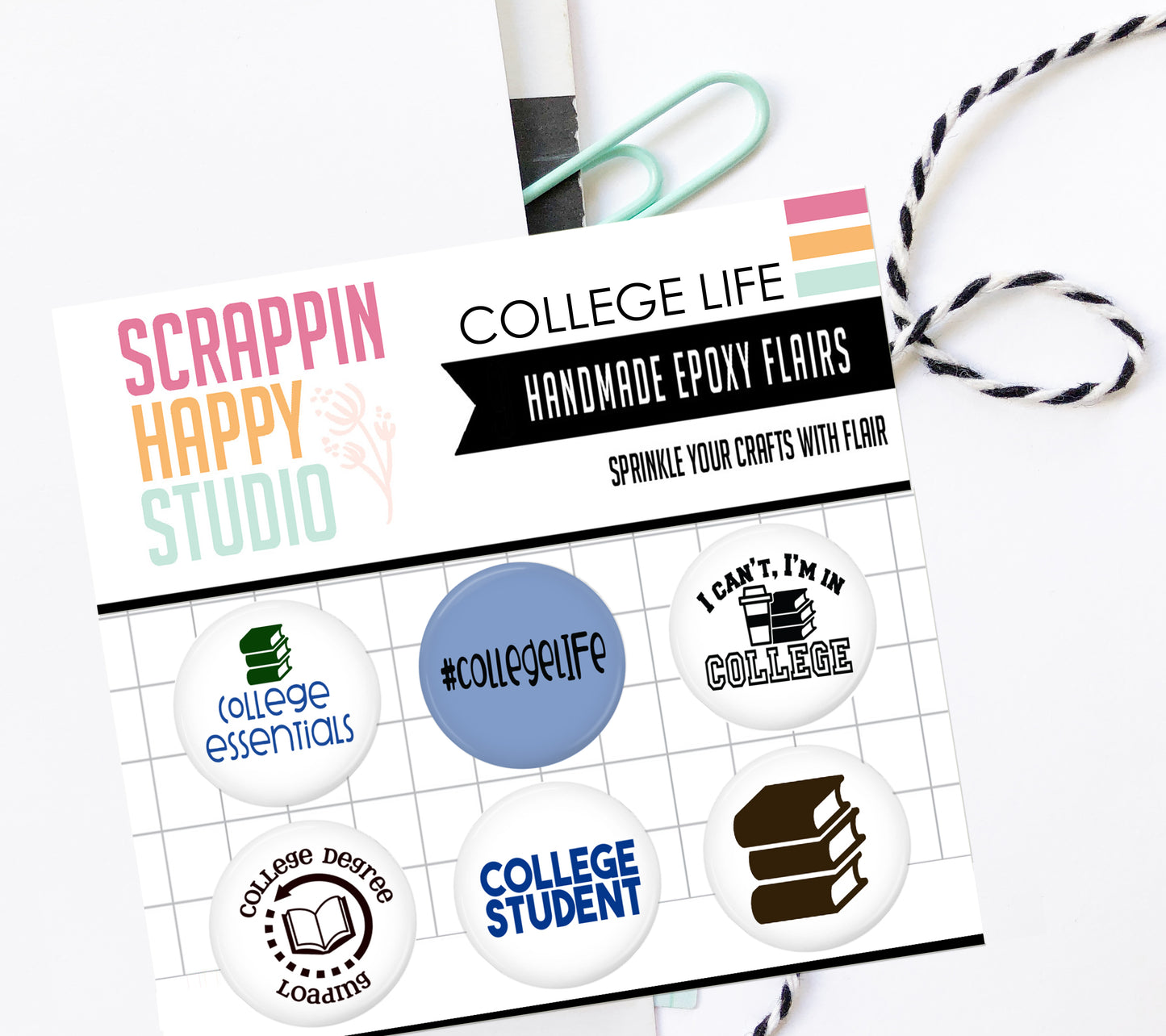 College Life Epoxy Flair