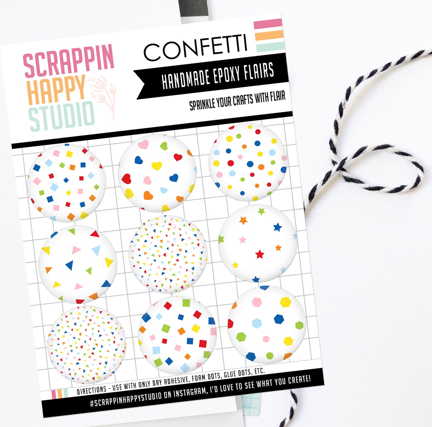 Confetti Epoxy Flair