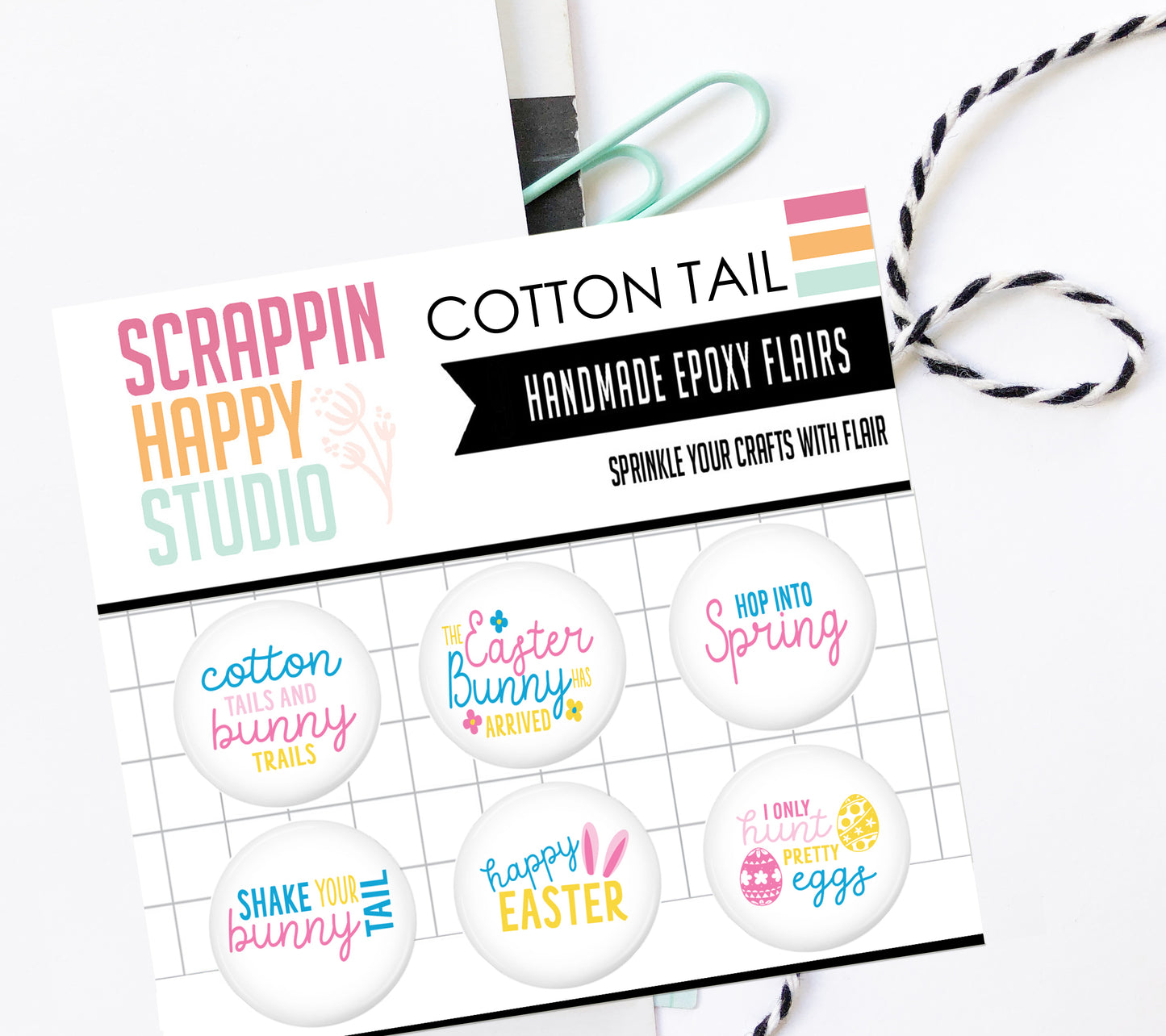 Cotton Tale Epoxy Flair
