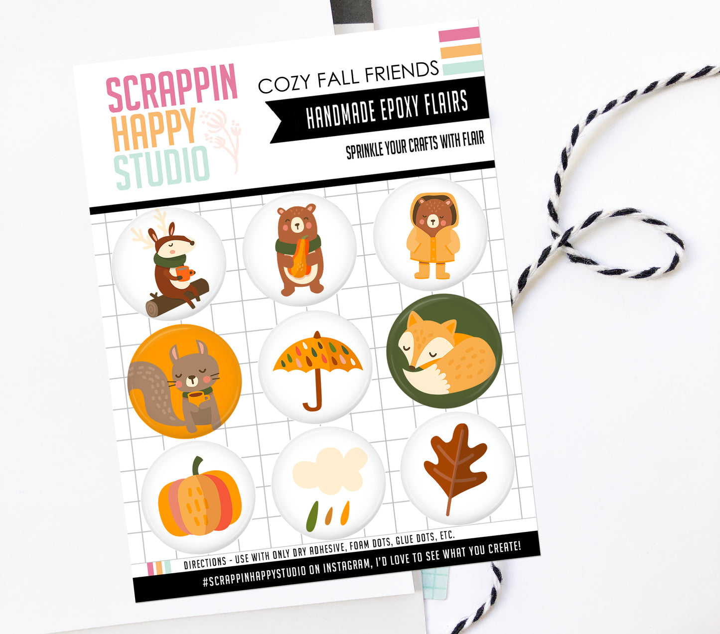 Cozy Fall Friends Epoxy Flair