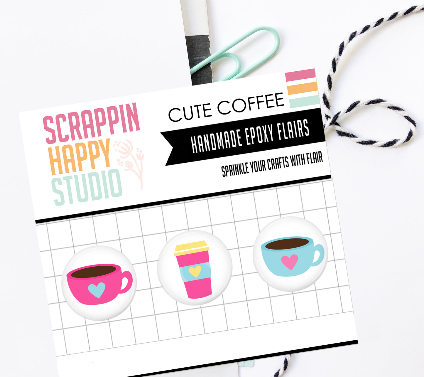 Cute Coffee Epoxy Flair