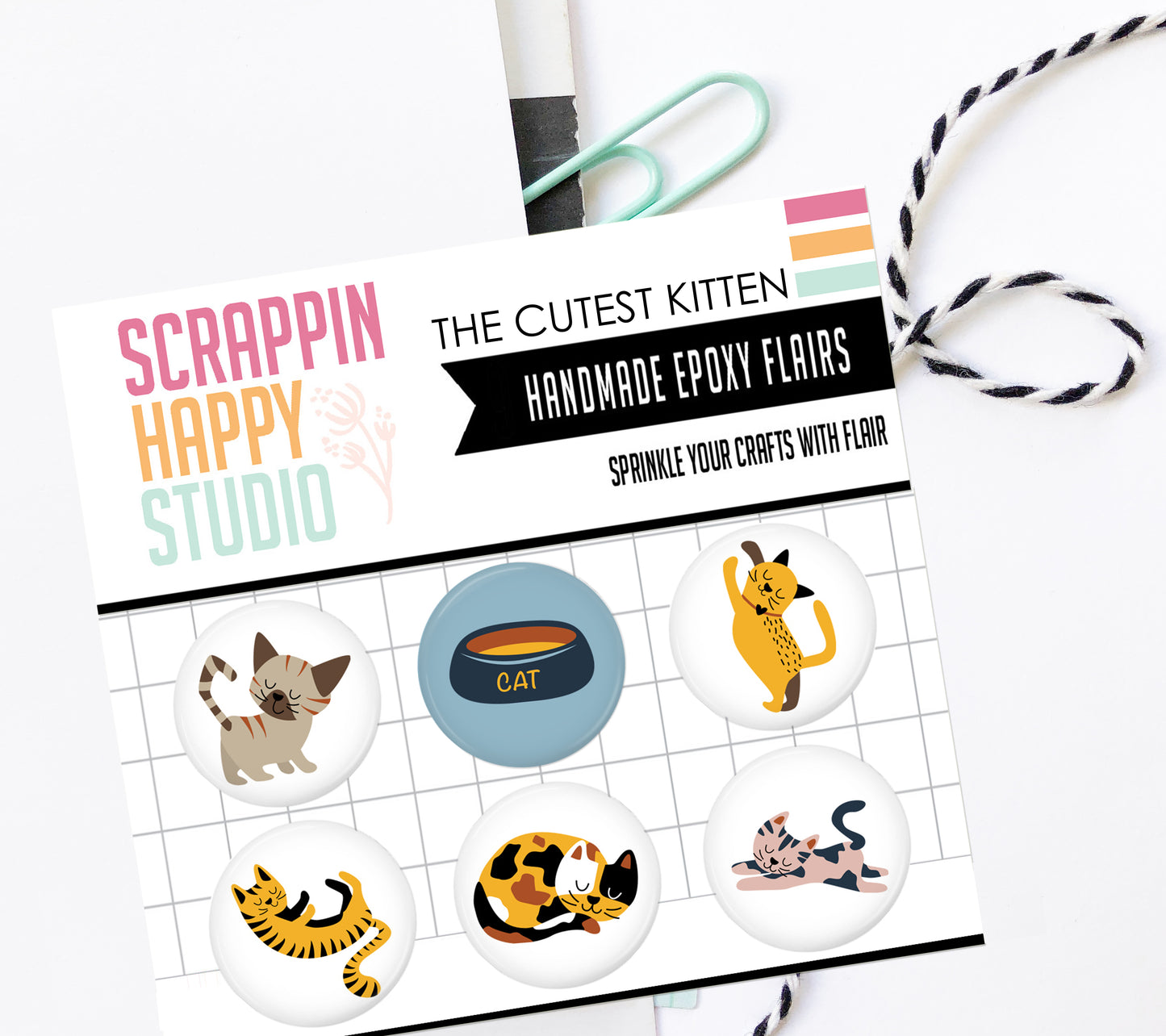 Cutest kitten Epoxy Flair