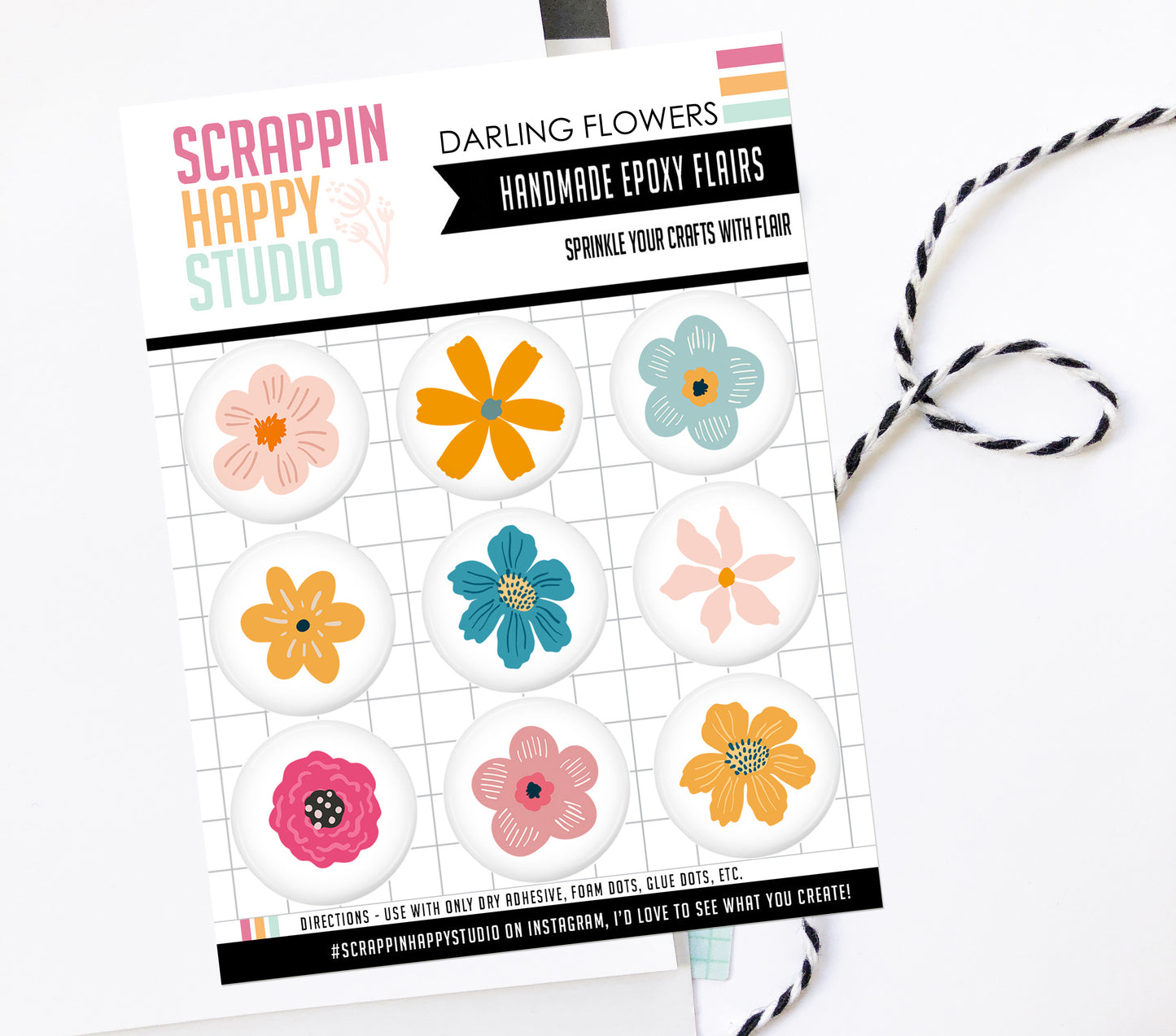 Darling Flowers Epoxy Flair