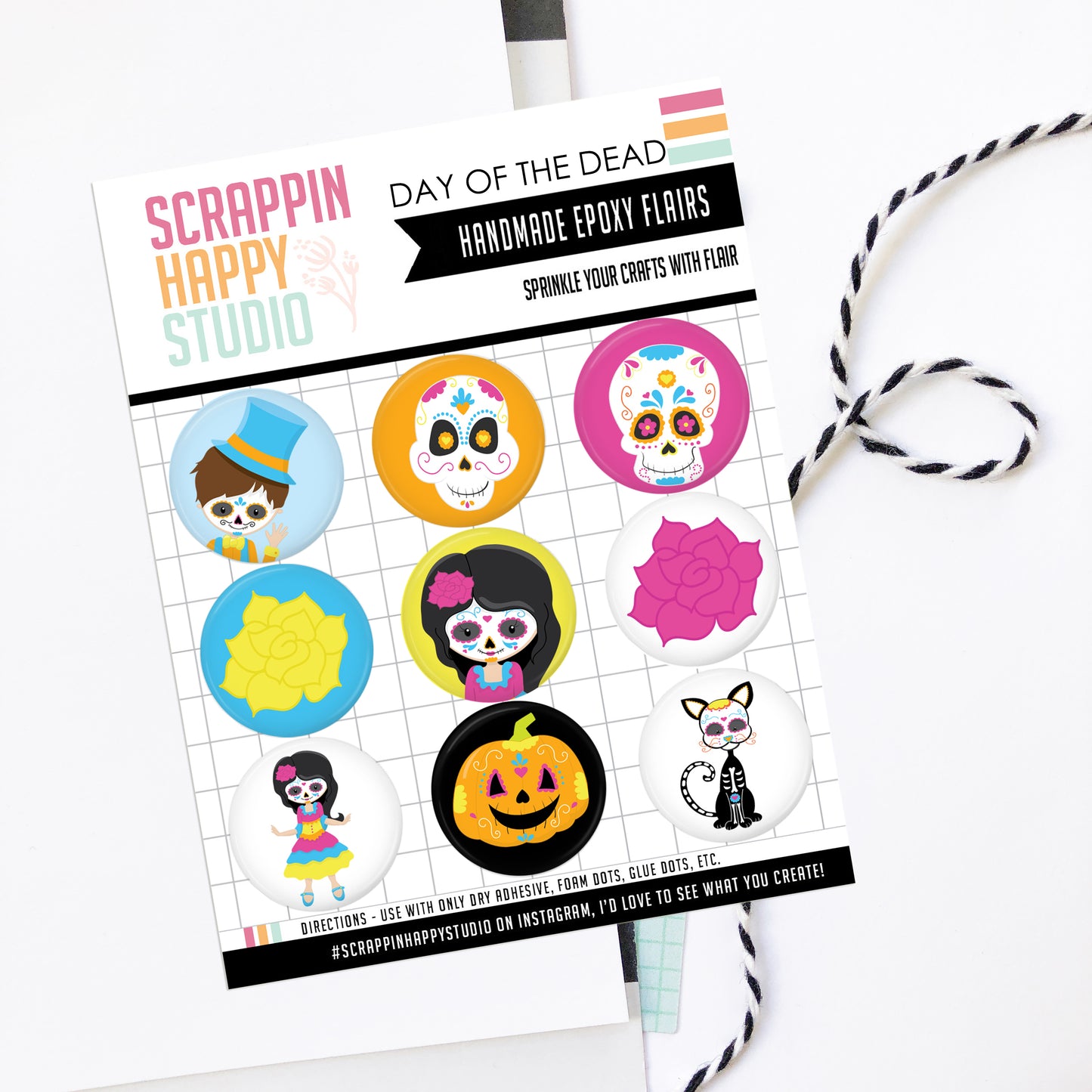 Day Of The Dead Epoxy Flair