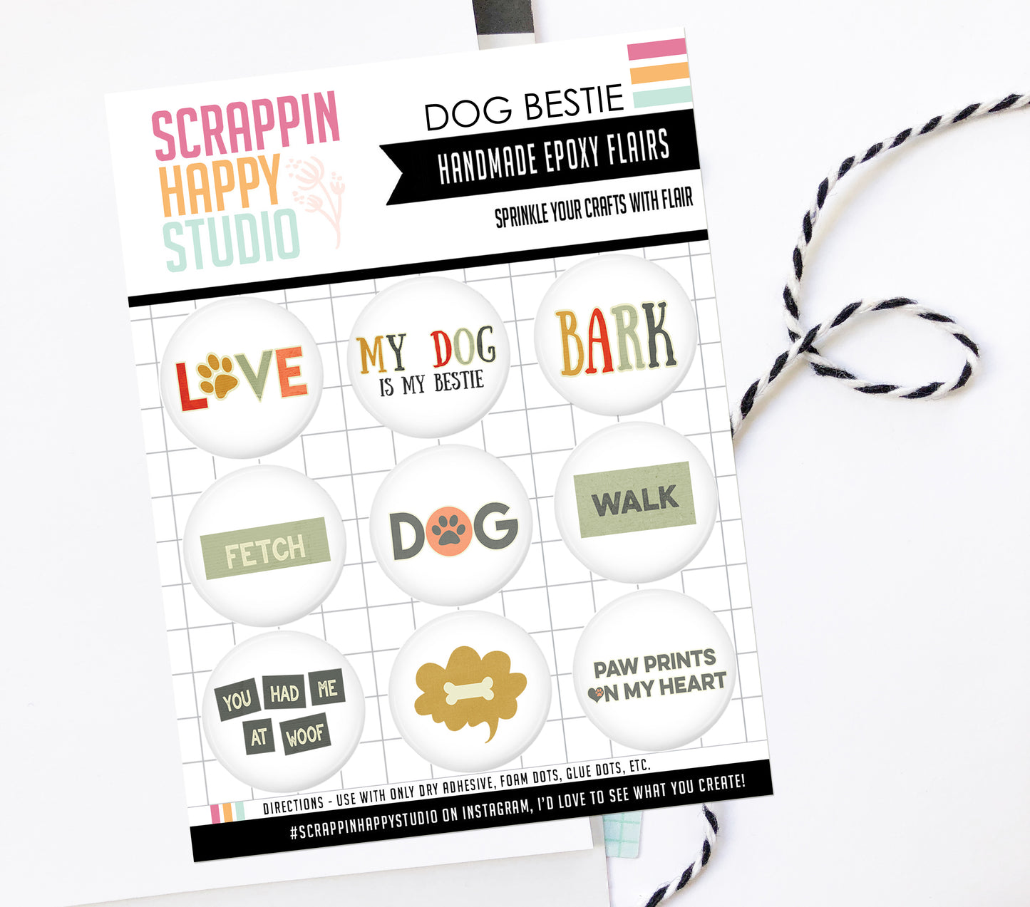 Dog Bestie Epoxy Flair