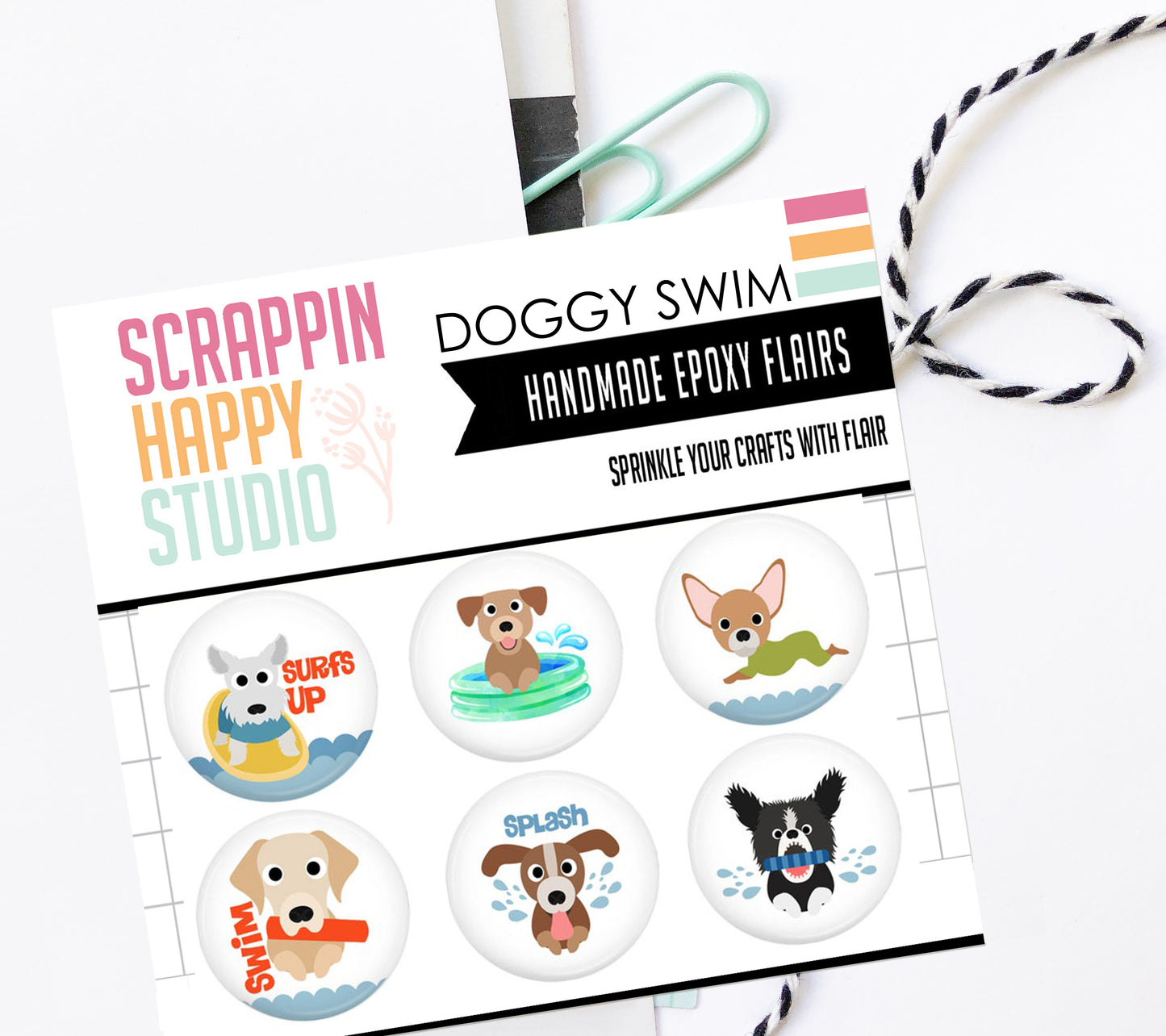 Doggy Swim Epoxy Flair