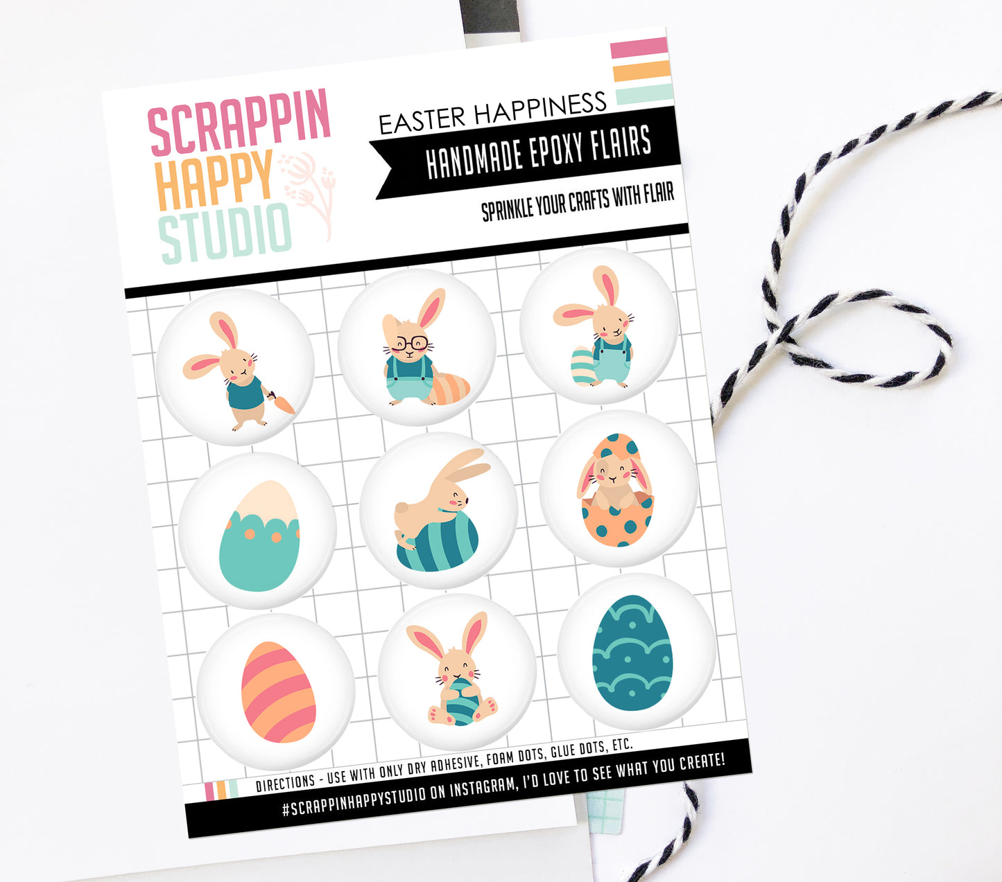 Easter Happiness Epoxy Flair