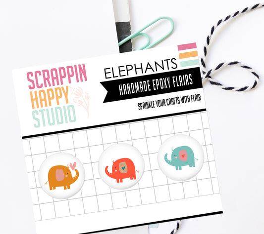 Elephants Epoxy Flair