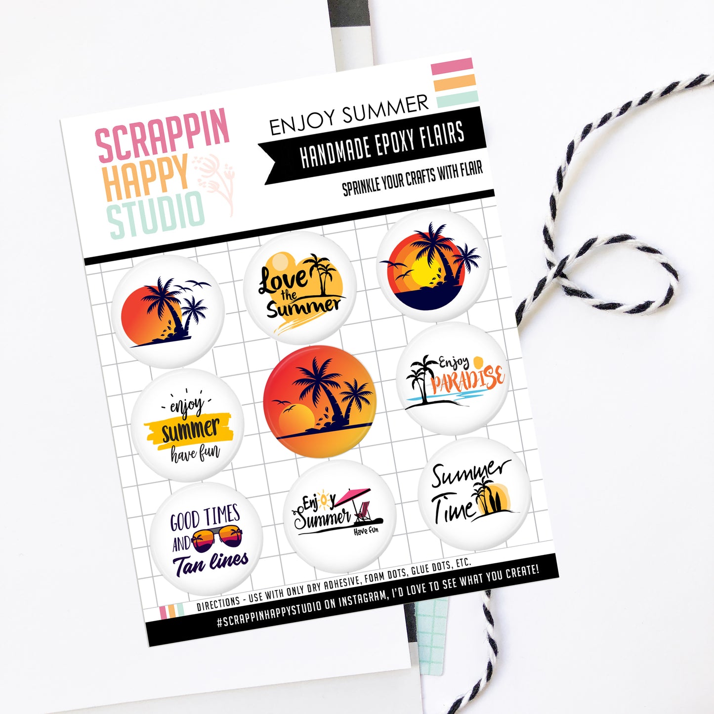 Enjoy Summer Epoxy Flair