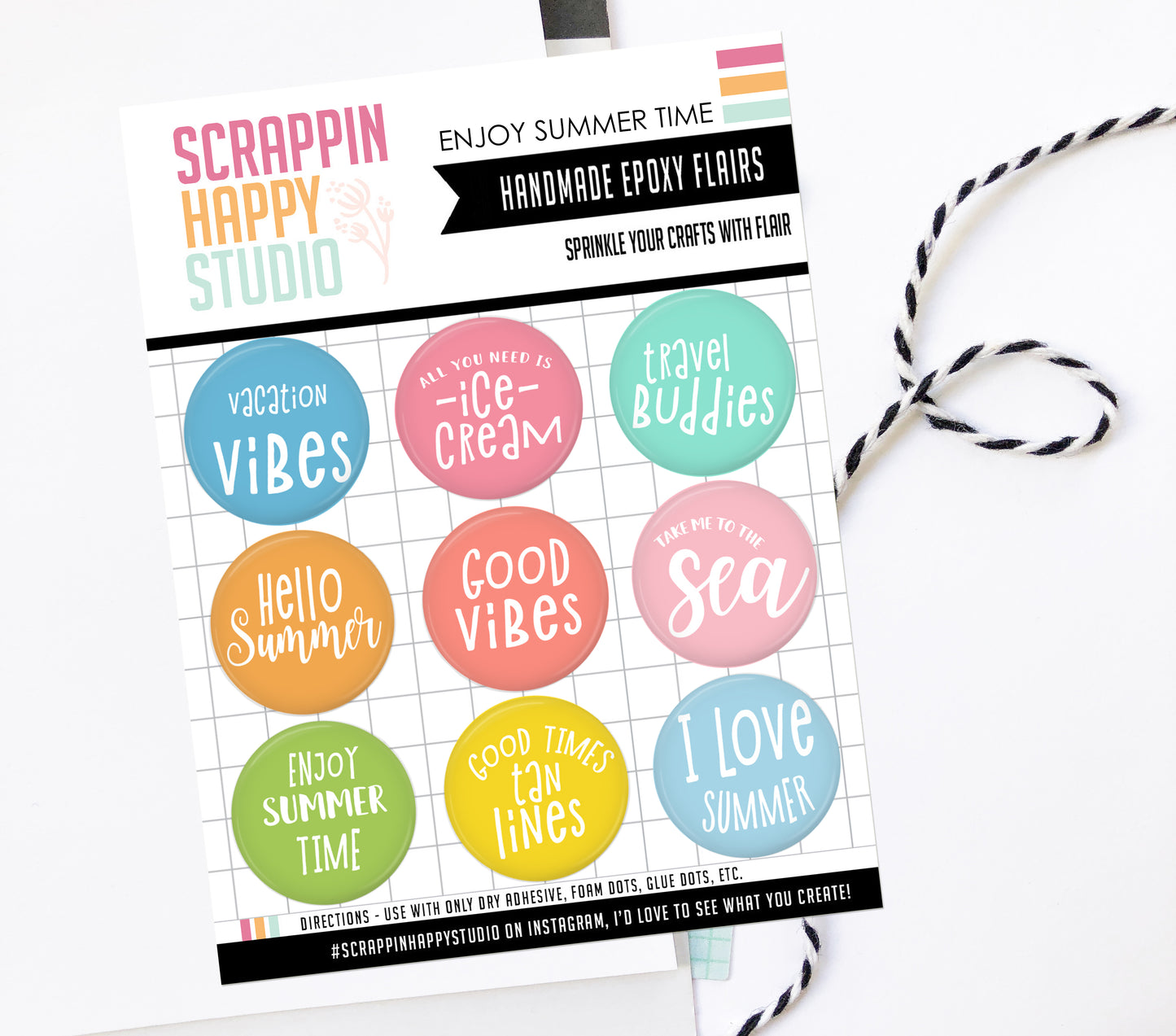 Enjoy Summer Time Epoxy Flair