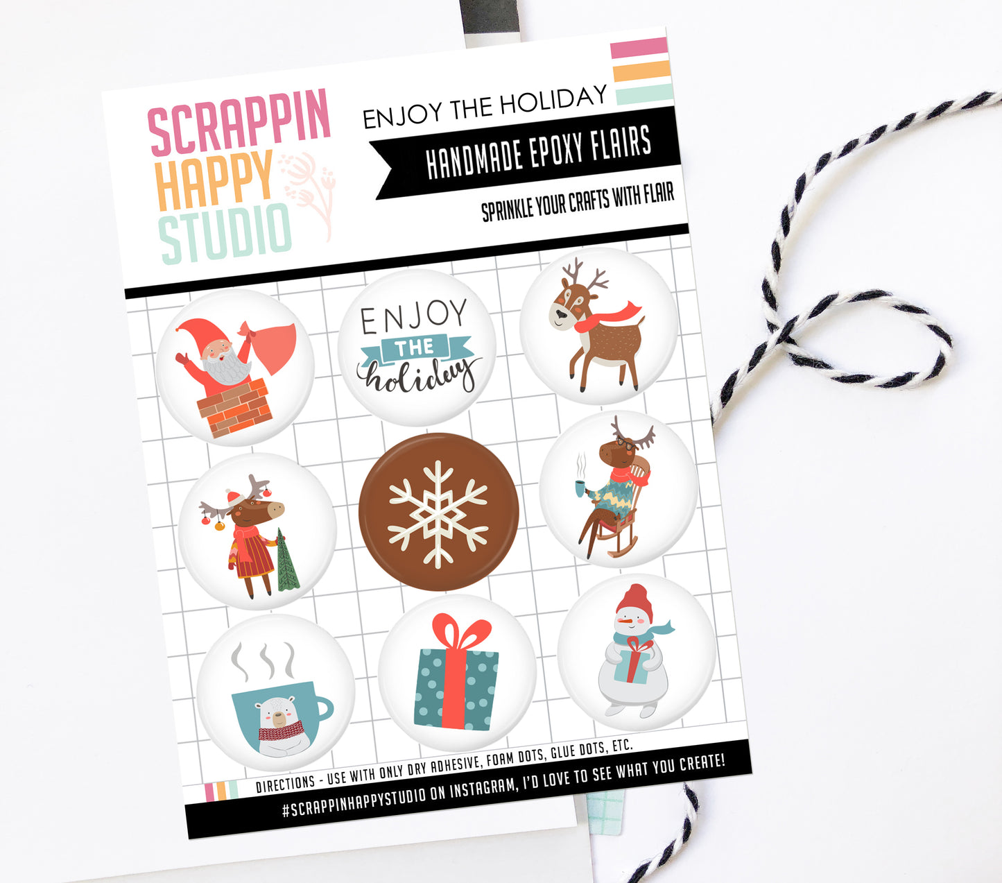 Enjoy The Holiday Epoxy Flair