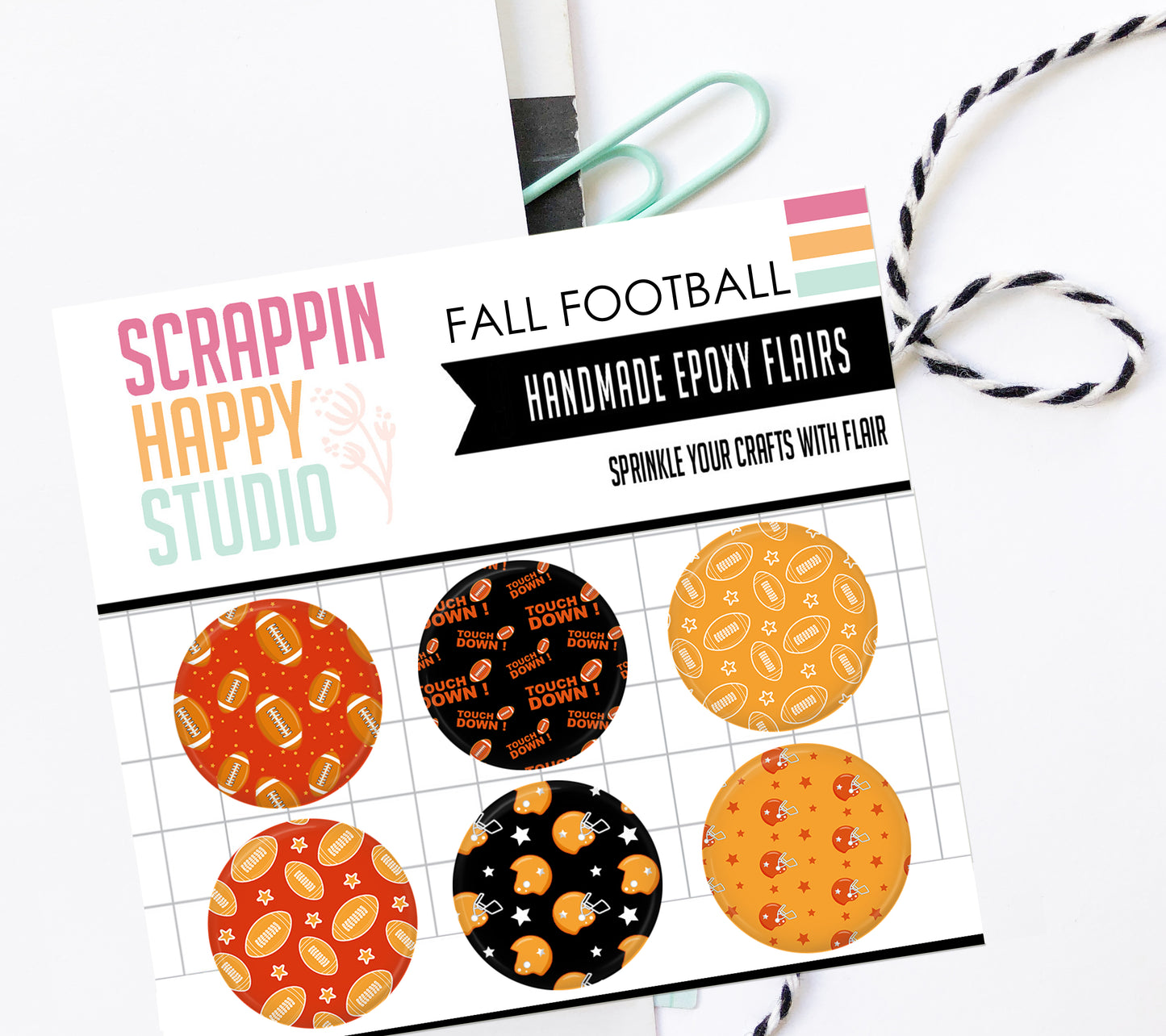 Fall Football Epoxy Flair