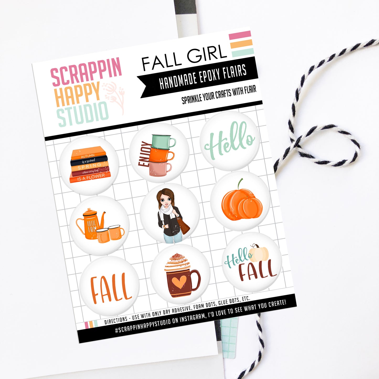 Fall Girl Epoxy Flair