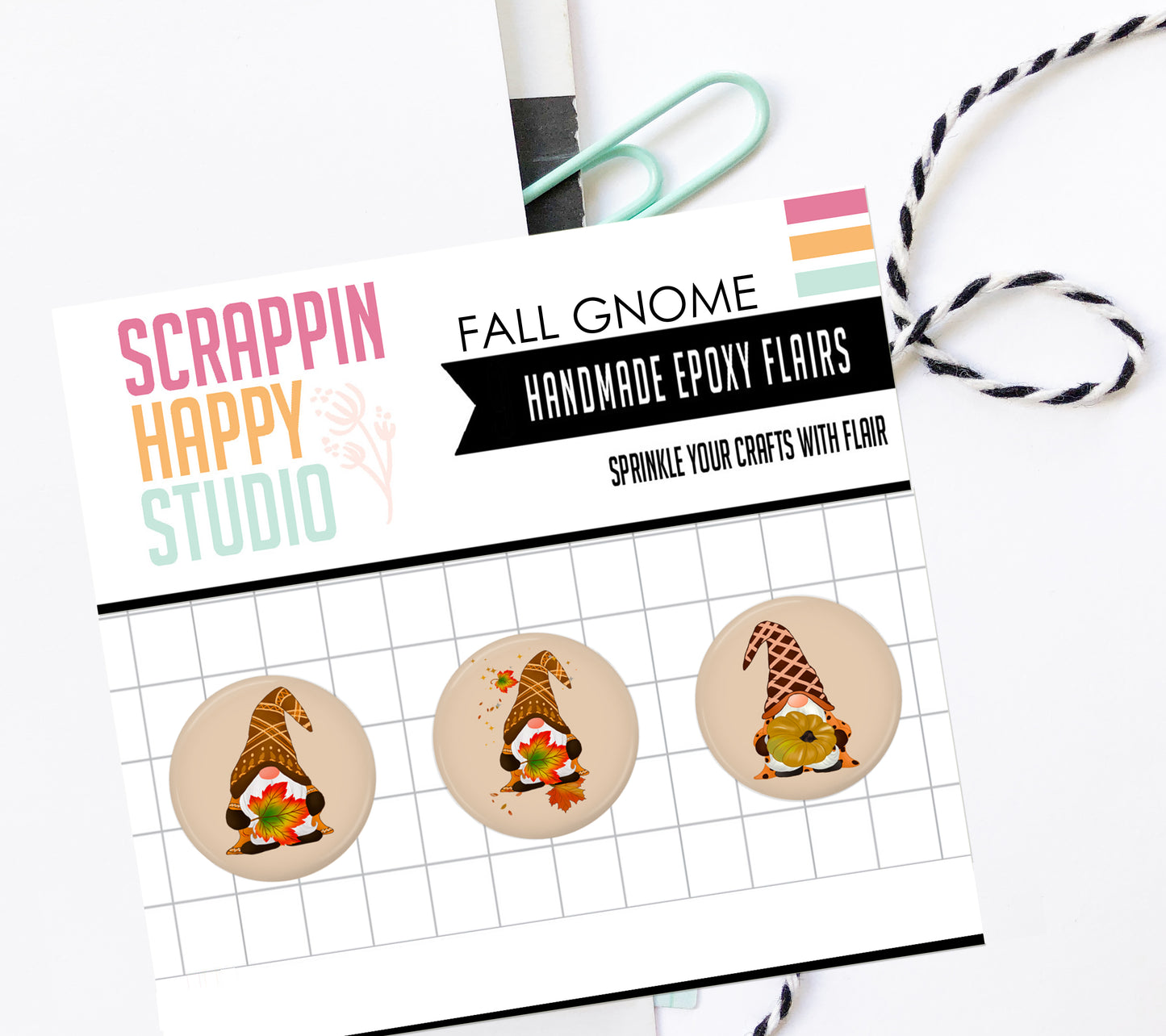 Fall Gnome Epoxy Flair