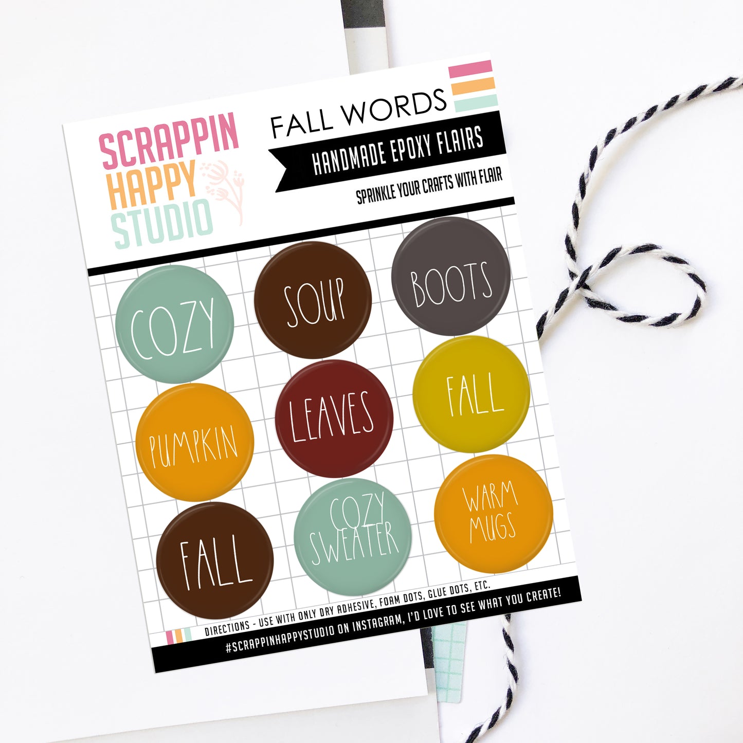 Fall Words Epoxy Flair