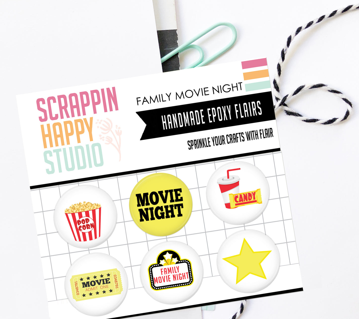 Family Movie Night Epoxy Flair