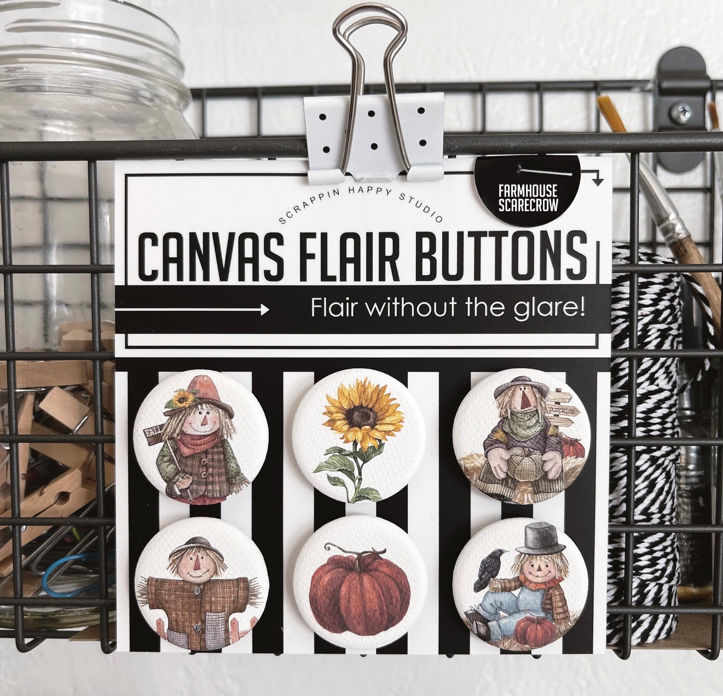 Farmhouse Scarecrow Canvas Flair