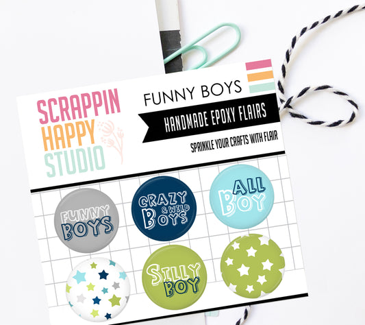 Funny Boys Epoxy Flair